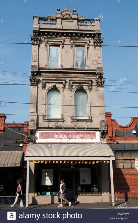 Brunswick Street, Melbourne Street, Storefront Design, Melbourne Victoria, Victoria Australia, Architecture Old, Urban Photography, Old House, Ferry Building San Francisco