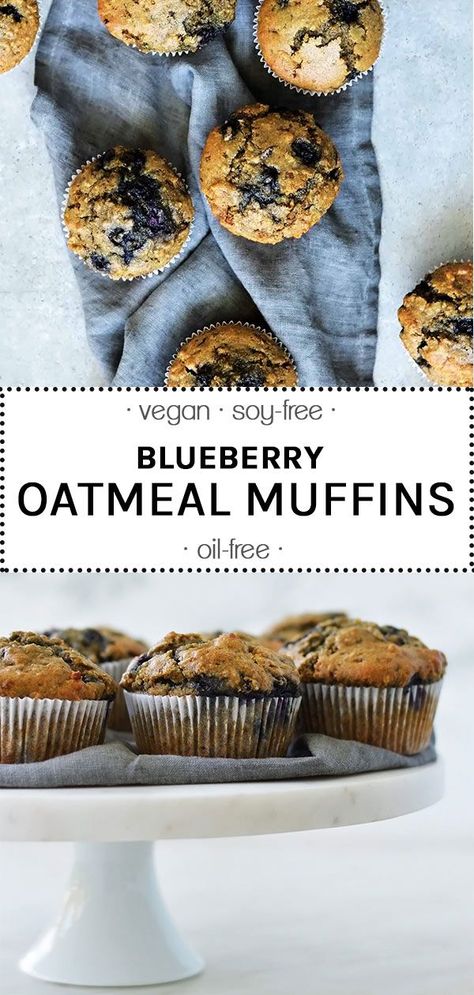 Vegan Blueberry Muffins, Blueberry Oatmeal Muffins, Muffins Vegan, Medicine Tips, Vegan Oatmeal, Vegan Muffins, Blueberry Oatmeal, Vegan Blueberry, Healthy Food Facts