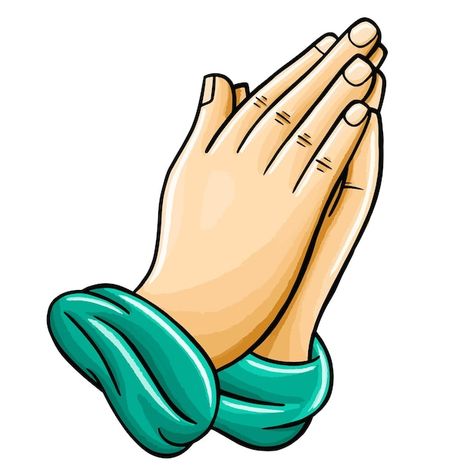 Praying hand in flat cartoon style | Premium Vector #Freepik #vector #belief #praying-hands #illustrations #prayer-hands Praying Hands Illustration, Praying Cartoon, Prayer Hands Drawing, Praying Drawing, Prayer Illustration, Prayer Drawing, Hand Praying, Praying Hands Images, Pray Board