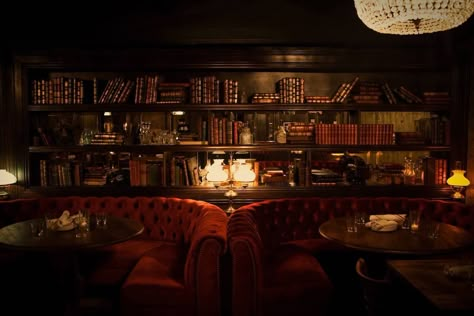 The 13 coolest underground bars (literally) around the world Speakeasy Basement, Speakeasy Ideas, Zigarren Lounges, Speakeasy Bars, Speakeasy Decor, Underground Bar, Library Bar, Secret Bar, Speakeasy Bar