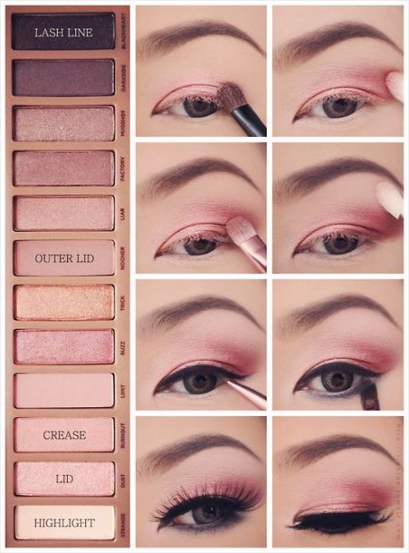 Make Up Mata, Trendy Eyeshadow, Smokey Eyeliner, Pink Eye Makeup, Makeup Tutorial Eyeliner, Makeup Tutorial Eyeshadow, Simple Eye Makeup, Trendy Makeup, Pink Eyeshadow