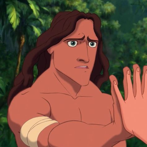 tarzan || icon Tarzan And Jane Matching Pfp, Tarzan Aesthetic Disney, Tarzan Aesthetic, Tarzan Characters, Cartoon Baddies, Disney Expressions, Disney Characters Reimagined, Disney Core, Tarzan 1999