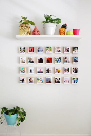 Polaroid Pictures Display, Collage Apartment, Polaroid Display, Instagram Polaroid, Diy String Lights, Polaroid Wall, Urban Interiors, Budget Friendly Decor, Polaroid Pictures