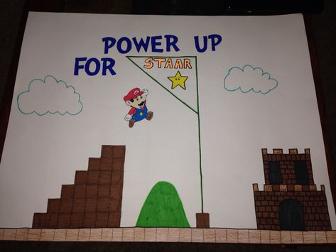 Power Up for STAAR motivational poster Test Motivation Posters, Staar Posters Motivation, Staar Posters, Staar Encouragement Posters, Map Testing Motivation Poster, Testing Encouragement Posters, Staar Motivational Posters, Motivational Posters For Testing, Staar Test Motivation Posters