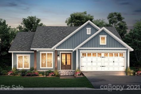 4071 Brandy Creek Court, Clover, SC 29710-0668 | MLS 3649279 | Listing Information | Vylla Home Oversized Garage, Building Inspiration, Farmhouse Style House Plans, Farmhouse Plan, Island Kitchen, Up House, Open Layout, Bedroom Layouts, Farmhouse Style House