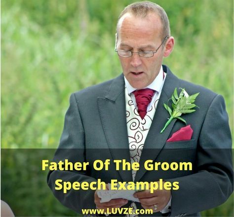 Check out our father of the groom speech examples. Some speeches are long and thoughtful and some are short and sweet. Pick and choose what's right for you. Father Of The Groom Speech, Groom Speech Examples, Speech Examples, Wedding Toast Samples, Best Man Wedding Speeches, Best Wedding Speeches, Groom's Speech, Maid Of Honor Speech, Father Of The Groom