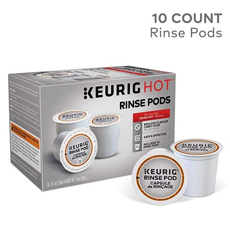 Keurig 5000057588 Rinse Brews in Both Classic 1.0 and Plus 2.0 Series K-Cup Pod Coffee Makers, 10 Count, White #keurig #coffeemaker #coffee #tea #espresso #kitchen #dining Keurig Pods, K Cup Coffee Maker, Coffee Maker Cleaning, Cooking Torch, Cooking Pumpkin, How To Cook Corn, Pod Coffee Makers, Keurig Coffee Makers, Coffee Tamper