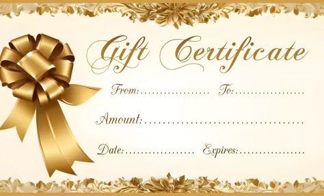 Printable Gift Certificate Template Gold & Bl | PosterMyWall Free Printable Gift Certificate Template, Gift Certificate Ideas, Gift Certificate Template Free, Gift Certificate Printable, Free Printable Gift Certificates, Bee Traps, Free Gift Certificate Template, Printable Gift Certificate, Kindle Book Cover