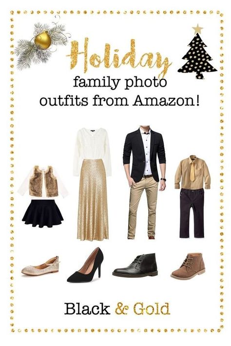 What to Wear for your Holiday Mini Session — Janelle Elaine Photography Winter Family Photo Outfits, Holiday Family Photo Outfits, Christmas Family Photo Outfits, Winter Family Photos Outfits, Holiday Photos Outfits, Family Christmas Pictures Outfits, Christmas Photos Outfits, Black And Gold Outfit, Family Photo Outfits Winter