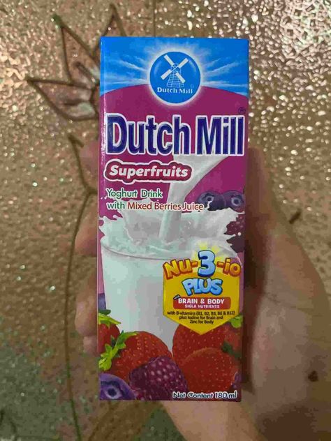 Dutch Mill Dutch Mill Drink, Dutch Mill, Filipino Snacks, Yogurt Drinks, Dairy Drinks, Berry Juice, Grocery Foods, Different Fruits, Mixed Fruit