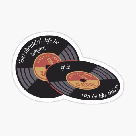 Atyd Stickers, Stickers For Senior Jackets, Senior Jacket Stickers, 70s Stickers, Disco Stickers, Vinyl Record Sticker, Record Sticker, Senior Jackets, Stickers For Car