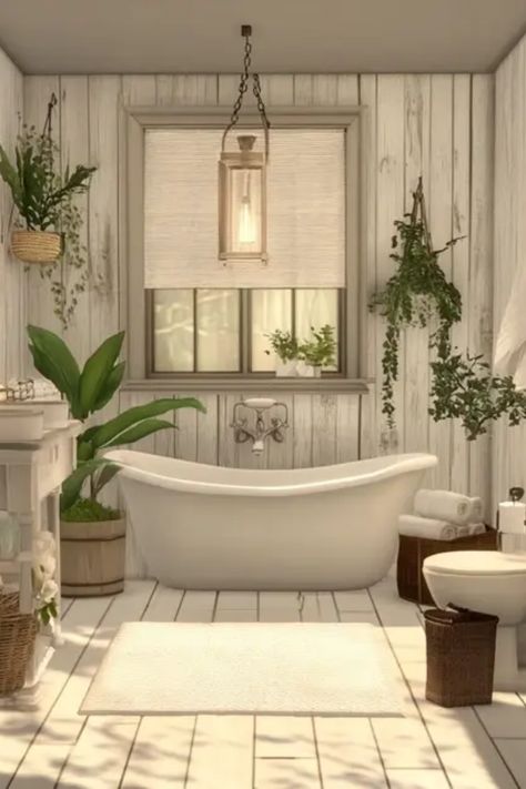 Looking to upgrade your bathroom with a cozy yet stylish farmhouse chic look? This guide lists various tips for enhancing your space while bringing warmth and character to your bathroom. Choose beautiful, rustic decor pieces that complement simple designs and natural finishes. Incorporate soft colors like cream and muted tones while using vintage elements to create an inviting atmosphere. Revamp your fixtures and explore creative storage solutions that blend function with farmhouse style. Learn how to transform your bathroom into a comfortable oasis with these expert suggestions sourced just for you! Chic Bathroom Ideas, Farmhouse Chic Bathroom, Stylish Farmhouse, Bathroom Makeovers, Chic Bathroom, Creative Storage Solutions, Vintage Elements, Chic Bathrooms, Creative Storage