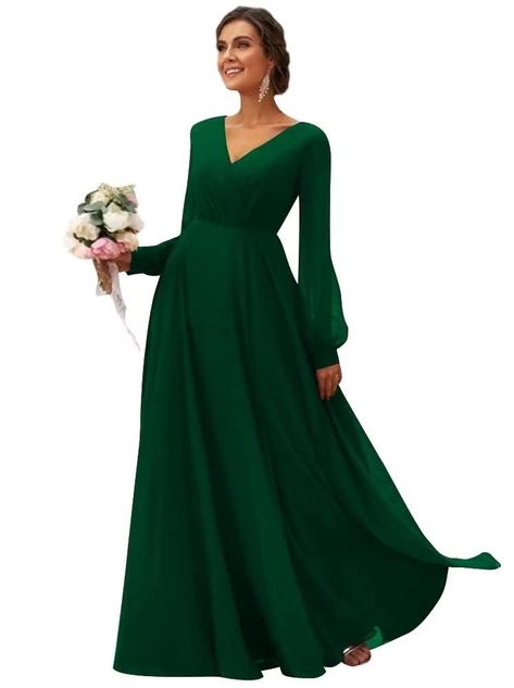 PRICES MAY VARY. Hand Wash Only Long Sleeve Bridesmaid Dresses, Dress For Curvy Women, Prom Attire, Dance Black, Wedding Plus Size, Long Sleeve Bridesmaid Dress, Vintage Bridesmaid Dresses, Black Tie Party, Bridesmaid Dresses With Sleeves