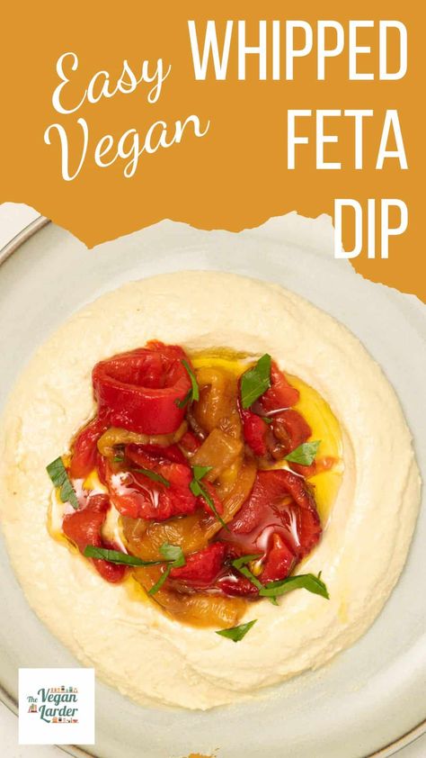 Vegan Dip Recipes, Whipped Feta Dip, Tofu Feta, Greek Spinach Pie, Vegan Juice, Vegan Feta Cheese, Protein Rich Snacks, Feta Recipes, Vegan Dip