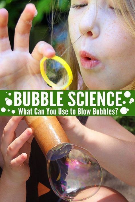 Looking for a fun science experiment for the kids? What could be more fun than bubbles! Check this out - Bubble Science : What Can We Find to Use As A Bubble Blower Bubble Science, Vetenskapliga Experiment, Spring Science, Pre-k Science, Bubble Activities, Science Camp, Summer Science, Bubble Fun, Science Club