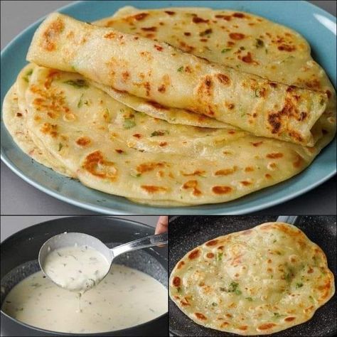 Air Fryer Recipes | Garlic and Butter Flatbread Recipe | Facebook Garlic Flatbread Recipe, Easy Naan Recipe, Crescent Roll Taco Bake, Pizza Empanadas, Easy Naan, Garlic Flatbread, Fried Hot Dogs, Homemade Garlic Butter, Tiny Bedroom Design