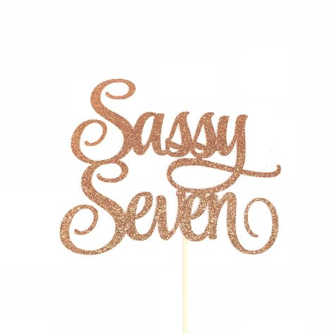 Excited to share this item from my #etsy shop: Sassy Seven Cake Topper, 7 Cake Topper, 7th Birthday Cake Topper, Seventh Birthday Cake Topper, Kids Birthday Topper, Sassy and Seven Topper 45 Birthday Ideas For Women Decoration, 7th Birthday Cake, Seventh Birthday, 7th Birthday Cakes, Girl Face Painting, 7 Cake, Silhouette Cake Topper, 5th Birthday Cake, 45th Wedding Anniversary