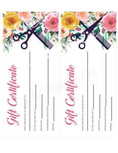 Hair Salon Gift Certificate, Voucher Template Free, Gift Certificate Template Word, Spa Gift Certificate, Salon Gift Card, Printable Gifts, Free Gift Certificate Template, Printable Gift Certificate, Gift Card Template