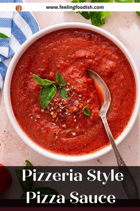 New York Style Pizza Sauce, New York Pizza Sauce, Papa Johns Pizza Sauce, Pizza Sauce No Cook, New York Style Pizza Sauce Recipe, Best Pizza Sauce Recipe, No Cook Pizza Sauce, Quick Pizza Sauce, Pizza Sauce Easy