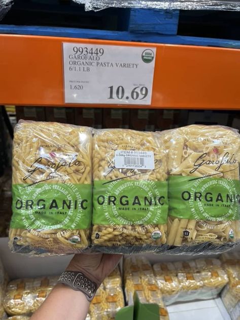 Garofalo Pasta, Pasta Receipes, Costco Organic, Semolina Flour, Costco Shopping, Costco Meals, Pasta Varieties, Organic Pasta, Student Recipes