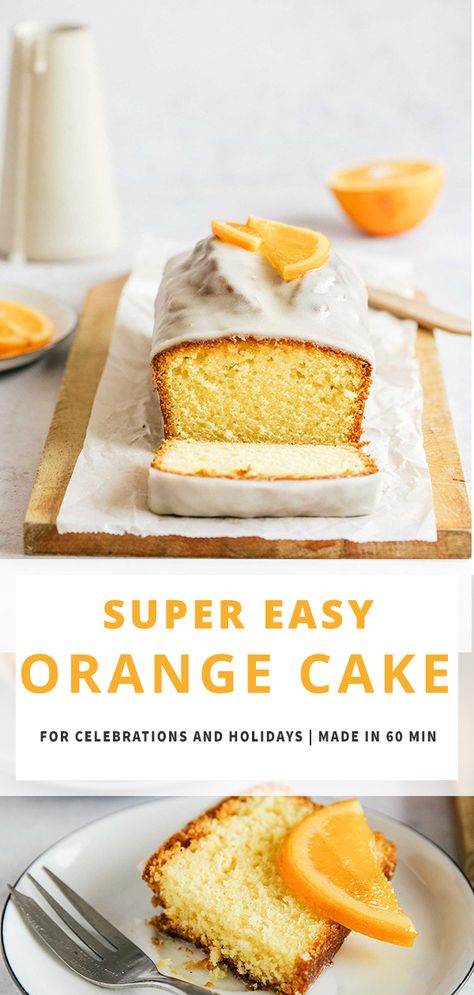 Easy Orange Cake Recipe. Moist, soft cake with a delicious orange glaze. Serve with coffee/tea also a great dessert for Mother's Day, Easter, Valentine's day or Birthday celebration. Easy citrus dessert, bursting with orange flavor. Would also be​ a great simple dessert for any day of the week. #jernejkitchen #easydessert #orangecake #easycakerecipe #oranges #familyrecipes #simpledessert Easy Orange Cake Recipe, Orange Cake Recipe Moist, Orange Cake Recipe Easy, Moist Orange Cake, Orange Cake Easy, Cake Recipe Moist, Cake Orange, Citrus Desserts, Soft Cake