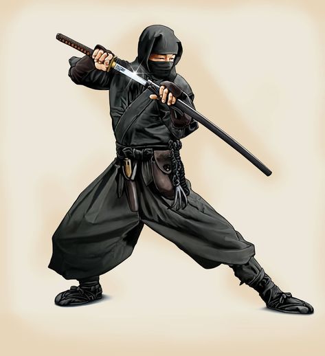 Ninja Artwork, Ninja Japan, Japanese Ninja, Ninja Suit, Iran Tourism, Ninja Pants, Arte Ninja, Action Pose Reference, Samurai Artwork