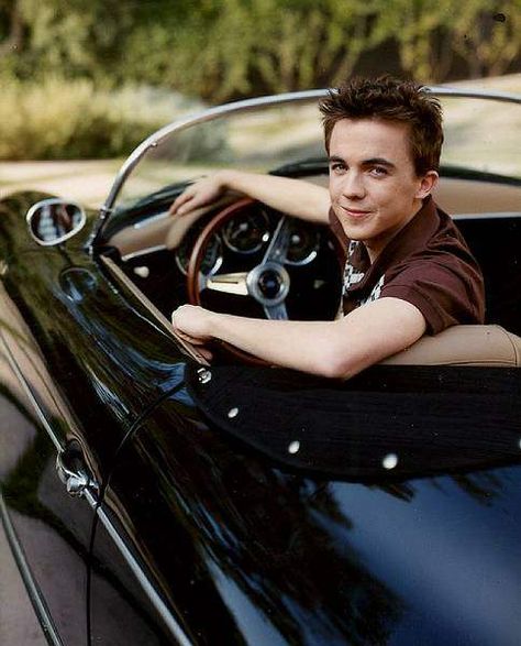 Frankie Muniz behind the wheel of his Porsche 356 Speedster | Malcolm in the Middle Cody Banks, Malcolm In The Middle, Frankie Muniz, Porsche 356 Speedster, 356 Speedster, I Have A Crush, Porsche 356, Having A Crush, My Crush