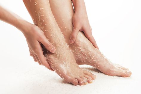 12 Best Foot Scrubs That Can Give You Soft Feet And Its Related FAQs| POPxo Foot Scrub Recipe, Homemade Foot Scrub, Peppermint Foot Scrub, Dead Sea Salt Scrub, Baking Soda Benefits, Sea Salt Scrubs, Pedicure At Home, Foot Scrub, Scrub Recipe