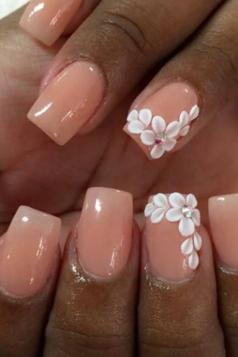 10 Amazing 3D Flower Nail Ideas You Must Try In 2023 Nails 2023 Trends 3d Flower, 3d Flower Nail Art Designs, Cute Flower Nail Art, Acrylic Flowers On Nails 3d, 3d Flowers On Short Nails, 3d Flower Nails Acrylics Short, Mail Flower Design, 3d Flower Art Nails, 3 D Flower Nail Designs