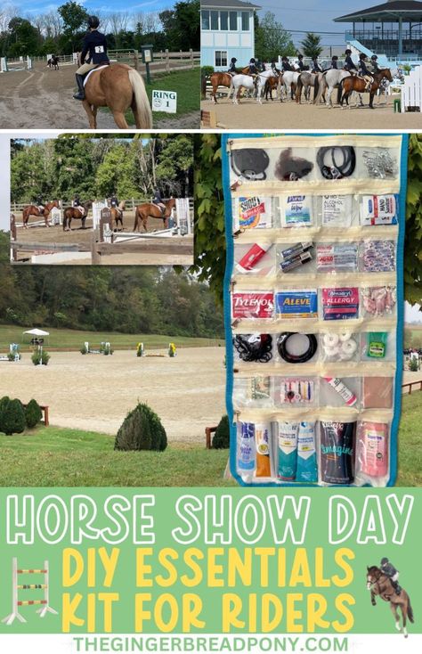 Horse Show Organization Ideas, Horse Show Necessities, Horse Show Essentials, Horse Show Organization, Horse Show Set Up Ideas, Horse Show Packing List, Horse Show Prizes, Horse Show Set Up, Horse Camp Ideas