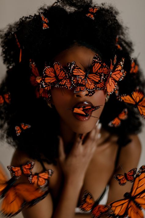 Butterflies Photoshoot, Rebirth Photoshoot Ideas, Soda Photoshoot, Afro Photoshoot, Afro Photoshoot Black Women, Black Women Photoshoot Ideas, Butterfly Photoshoot, Black Women Photoshoot, Photoshoot Ideas Black Women