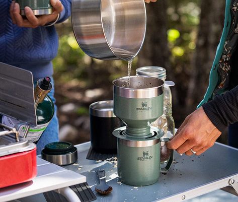 Stanley Mug, Clever Coffee, Stanley Products, Pour Over Coffee Maker, Backpacking Food, Camping Coffee, Gifts For Campers, Pour Over Coffee, Coffee Filter