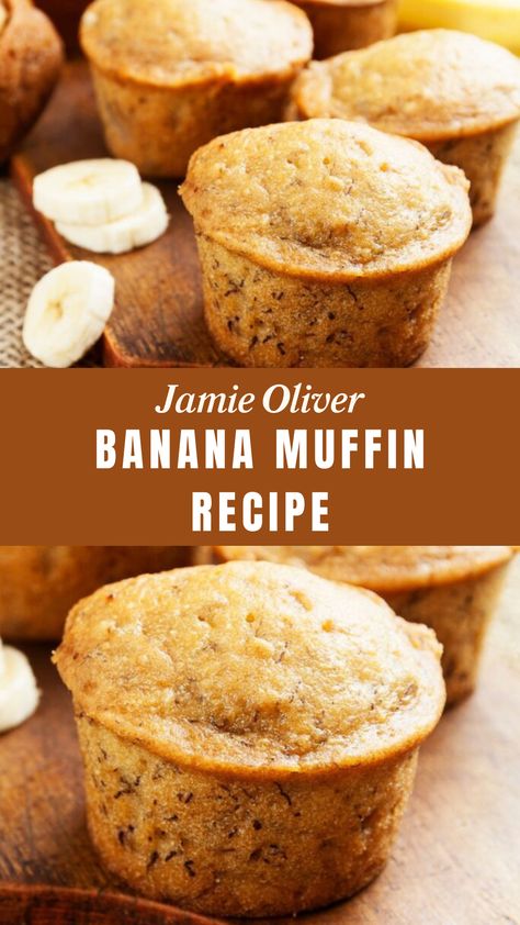 Jamie Oliver Banana Muffin Recipe Banana Muffins With Milk, Banana Spice Muffins, Easy Banana Muffin, Banana Muffin Recipes, Ripe Banana Recipes, Banana Muffin Recipe Easy, Ripe Banana Recipe, Banana Muffins Easy, Banana Uses