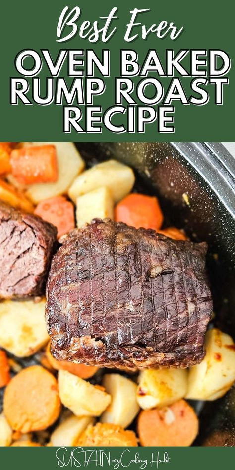 Whether you're a seasoned cook or just starting out in the kitchen, this oven-baked rump roast recipe takes it to another level. Oven Roasted Beef Rump Roast, Baked Rump Roast, Cooking A Rump Roast In The Oven, Bottom Rump Roast Recipes, Rump Roast In The Oven Pioneer Woman, Bottom Round Roast Recipes Oven, Oven Rump Roast Recipes, Rump Roast In Dutch Oven, Rump Roast Recipe Oven