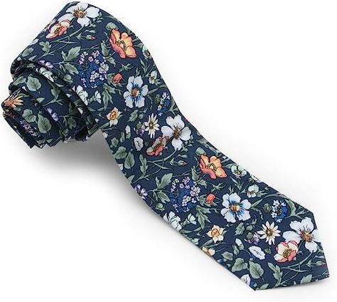 Amazon.com: Terracotta Ties Floral Tie Groom, Ruth Boaz, Groom Ties, Slim Tie, Blue Ties, Floral Printed, Necktie, Floral Tie, Neck Tie