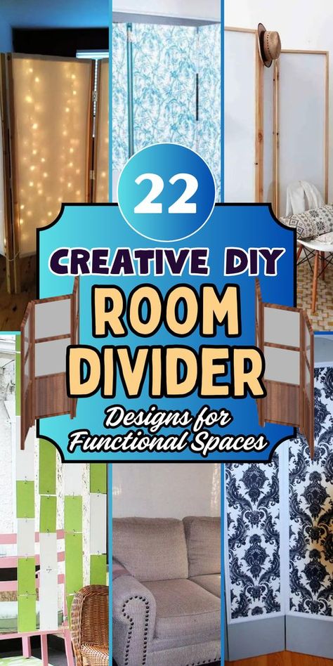 Create privacy and style with these easy-to-make DIY room dividers, perfect for any room. Closet Door Room Divider, Diy Room Partions Ideas, Cheap Room Dividers Diy, Room Divider Ideas Bedroom Kids, Room Separator Ideas Hang Curtains, Curtain Separation Room Dividers, Room Dividers Ideas Temporary Wall, Diy Room Divider Cheap, Diy Room Divider Ideas