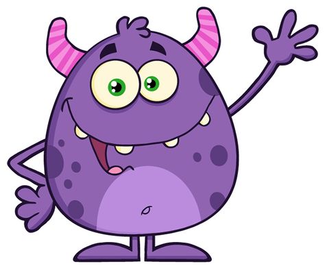 Horned Monster, Monster Quilt, Friendly Monster, Monster Rocks, Purple Monster, Cute Monsters Drawings, Monster Clipart, Monster Cartoon, Happy Monster