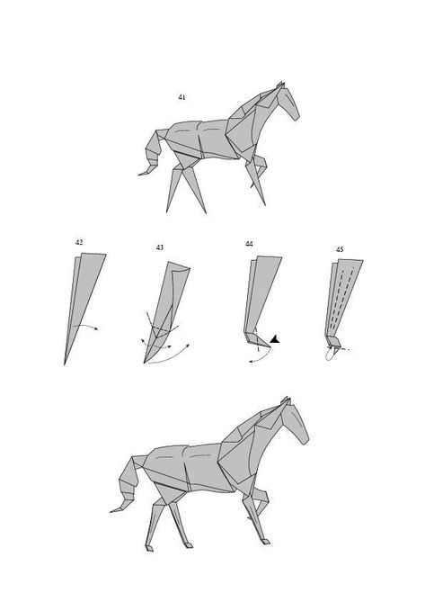 Our today Diagram – Origami Horse. Result is: Horse Origami, Horse Tutorial, Origami Horse, Origami Step By Step, Origami Diagrams, Easy Origami, Origami Easy, Fun Crafts For Kids, Kazan