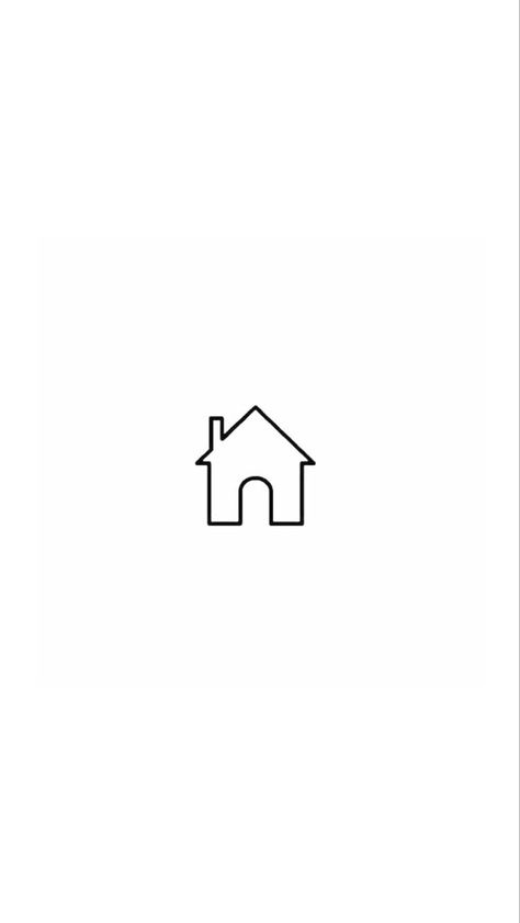 Home Icon Instagram Highlight, Small House Tattoo, White Background Instagram, House Doodle, Kpop Tattoos, Home Symbol, J Tattoo, Inmobiliaria Ideas, Instagram Graphics