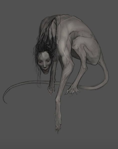 Body Horror Creature Design, Humaniod Monster Concept Art, Body Horror Monster Concept Art, Body Horror Concept Art, Horror Creatures Art, Body Horror Character Art, Creepy Creature Design, Body Horror Art Ideas, Horror Monster Design