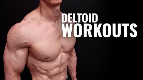 What are the best delt workouts and deltoid exercises for building muscle and strength? Get these questions answered in this ultimate guide to delts! Deltoid Exercises, Rear Delt Exercises, Deltoid Workout, Dumbbell Shoulder Press, Shoulder Training, Rear Delt, Face Pulls, Muscle Tattoo, Muscle Imbalance