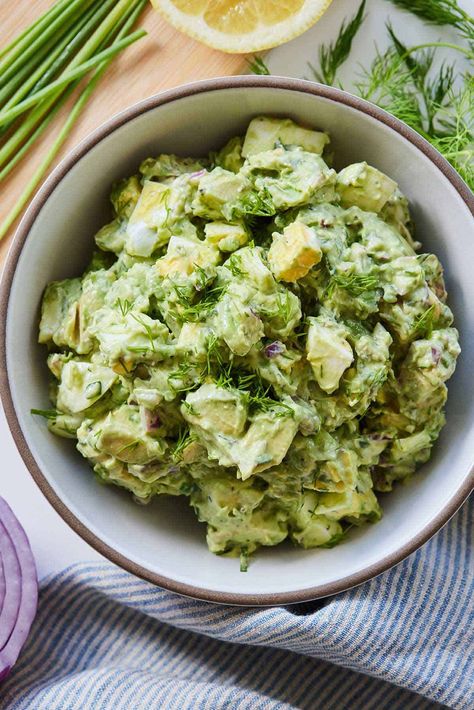 Avocado Egg Recipes, Classic Egg Salad, Avocado Seed, Avocado Egg Salad, Primal Kitchen, Diced Onions, Avocado Recipes, Egg Salad, Chicken Salad Recipes