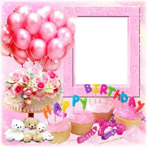 Photo montage birthday - Pixiz Happy Birthday Photo Editor, Birthday Wishes With Photo, Birthday Card With Photo, Birthday Background Design, Happy Birthday Cake Photo, Birthday Cake With Photo, Card With Photo, Happy Birthday Wishes Photos, Birthday Photo Frame