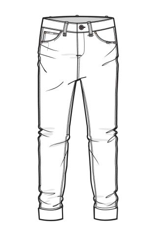 Boyfriend Jeans Technical Sketch, Technical Flats, Jeans Drawing, Pants Drawing, Croquis Fashion, Flat Drawings, Fashion Design Template, Fashion Design Sketch, Clothing Sketches