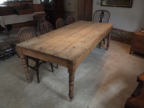 TABLE LARGE VICTORIAN FARMHOUSE REFECTORY PINE SCRUB TOP C1880 Antique Pine Dining Table, Antique Harvest Table, Scrubbed Pine Table, Pine Harvest Table, Pine Farmhouse Table, Antique Farmhouse Table, Scrubbed Pine Furniture, Farmhouse Table And Chairs, Pine Kitchen Table