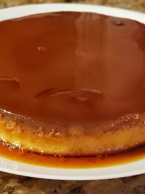 Silky smooth easy flan Cuban Flan, Easy Flan, How To Make Flan, Flan Pan, Creme Caramel, Whole Eggs, Pie Plate, Delicious Healthy Recipes, Different Recipes