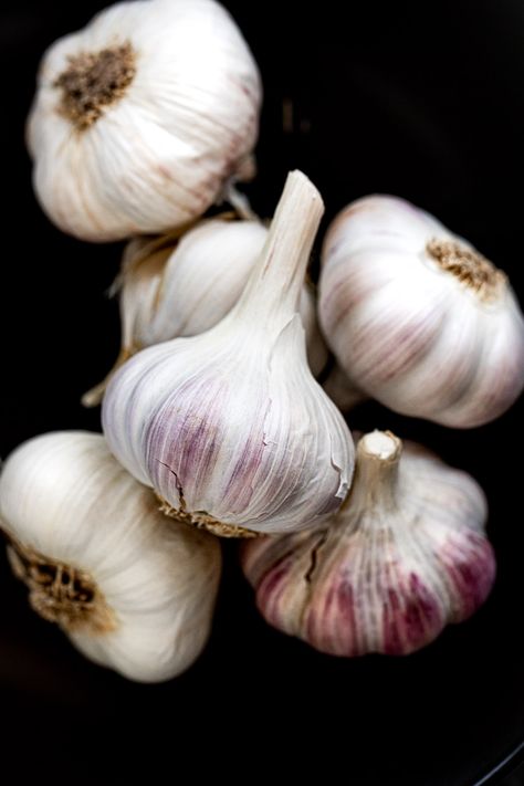 All About Garlic - Fork in the Kitchen Receding Hair, Olive Oil Dip, Painted Garden Rocks, Receding Hair Styles, Split Ends Hair, Garlic Uses, Oil For Hair Growth, Raw Garlic, Garlic Pasta