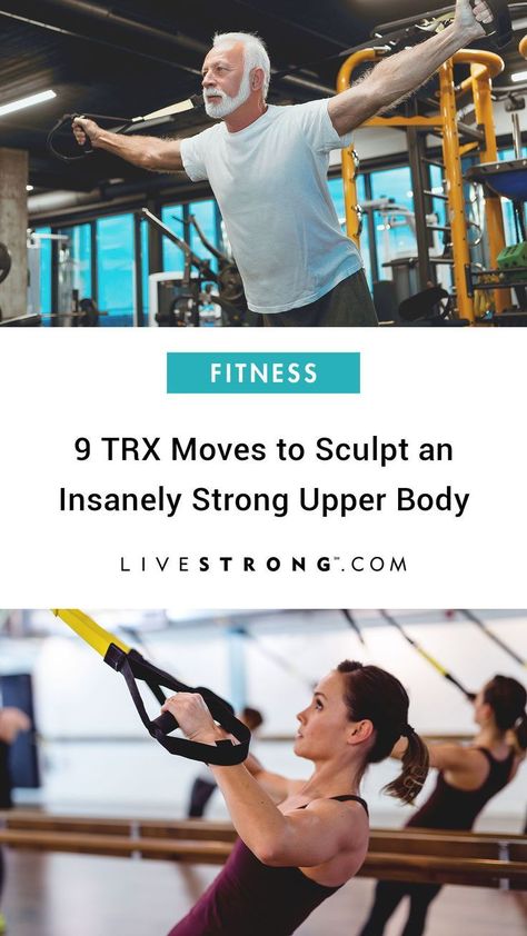 If you're looking to add some variety to your upper-body strength-training routine, incorporate these nine TRX suspension training exercises to build upper-body strength. Trx Upper Body Workout For Women, Trx Arms Workout, Trx Arm Workouts For Women, Trx Workouts For Women Arms, Trx Arm Workout, Hotworx Workouts, Trx Arms, Trx Workouts Routine, Trx Workouts For Women