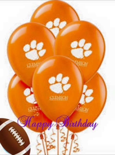 Clemson Georgia Football Team, Happy Born Day, Clemson Tigers Football, Clemson Fans, Tiger Birthday, Clemson Football, Georgia Football, Sport Quotes Motivational, Go Tigers