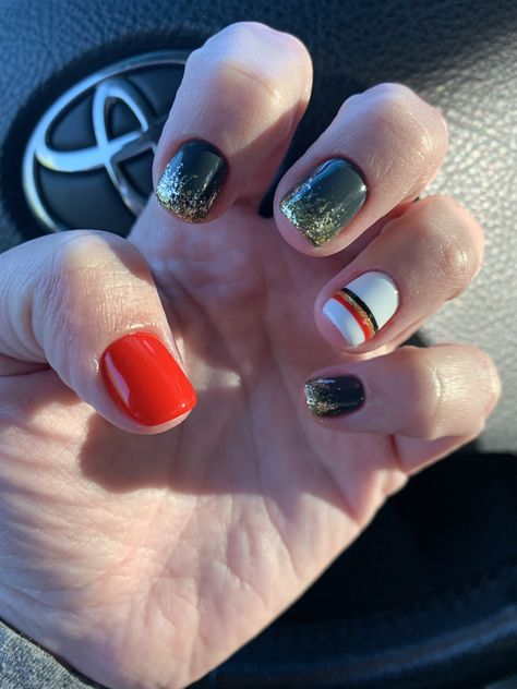 Hockey Nail Art, Hockey Nails, Inspired Nails, Golden Knights, Knights, Hockey, Nail Designs, Nail Art, Nails